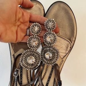 Authentic Jimmy Choo stone sandals